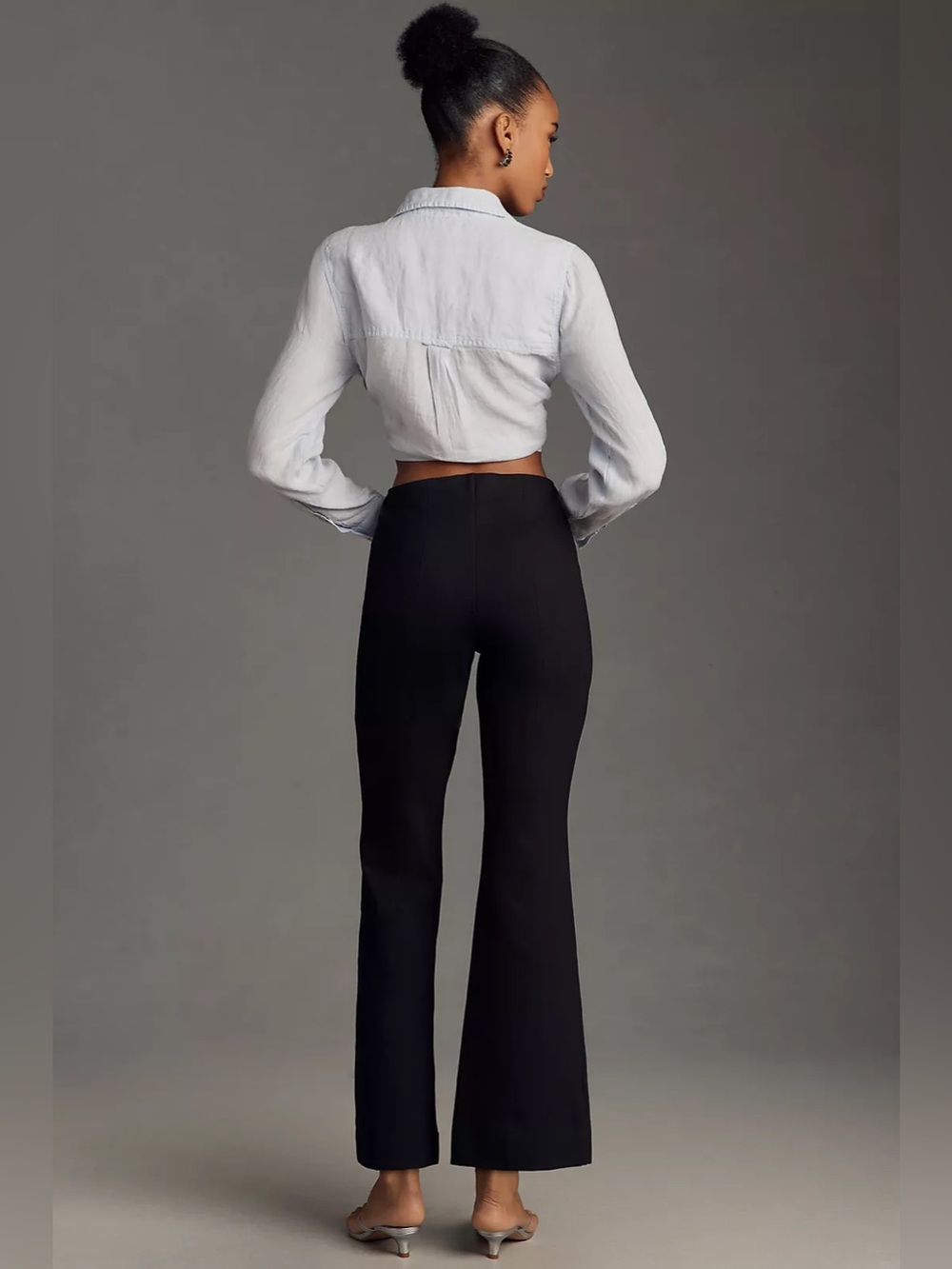 Anthropologie Maeve The Margot Kick-Flare Cropped Pants - Picture 3 of 14